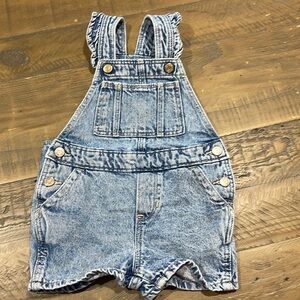 Gap ruffle overalls